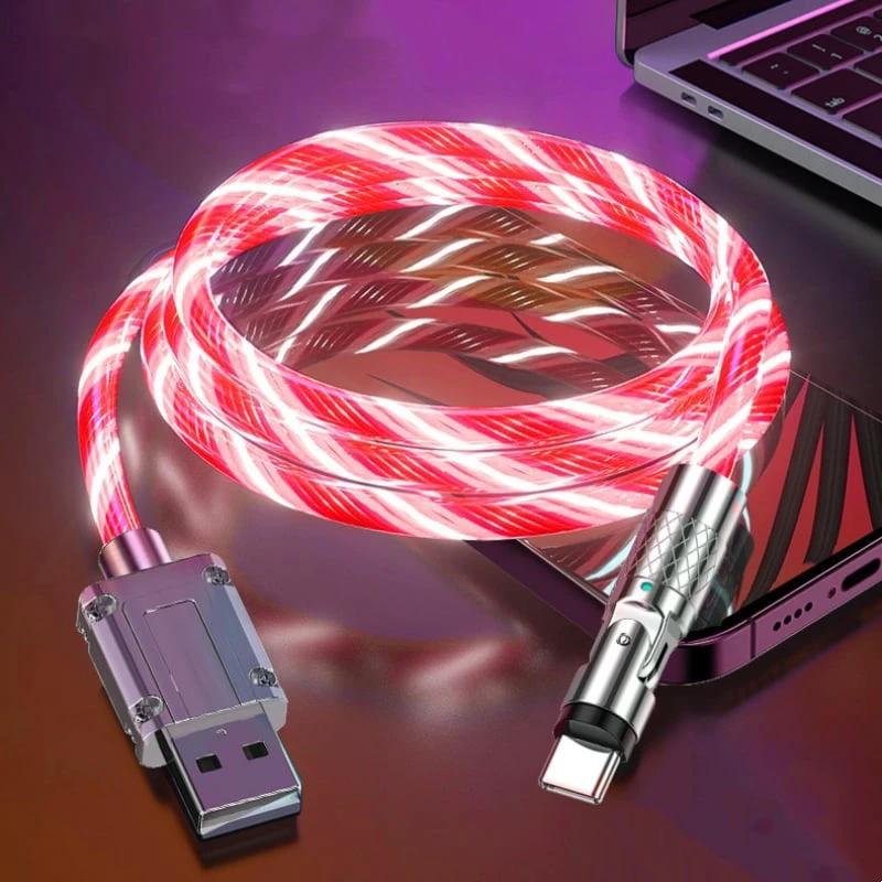 Magnetic Charging Cable | 540° Rotating Connector | Fast Charge with LED Glow by BowLift
