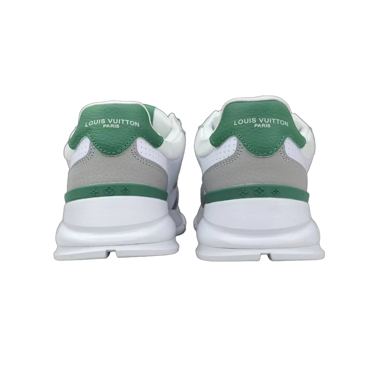 Luxury Lou Paris Classic Trainers Green White Shoes Sneakers by Air Jordan