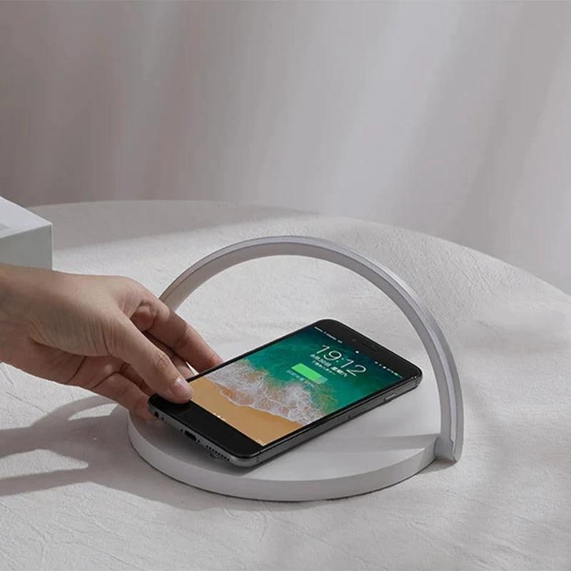 3-in-1 wireless charger, phone holder and LED lamp Bowlift by Bowlift