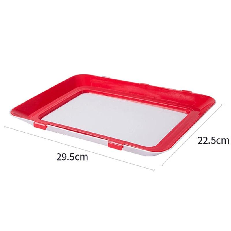 6pcs Creative Vacuum Food Preservation Tray Plate Storage Organizer by Bowlift