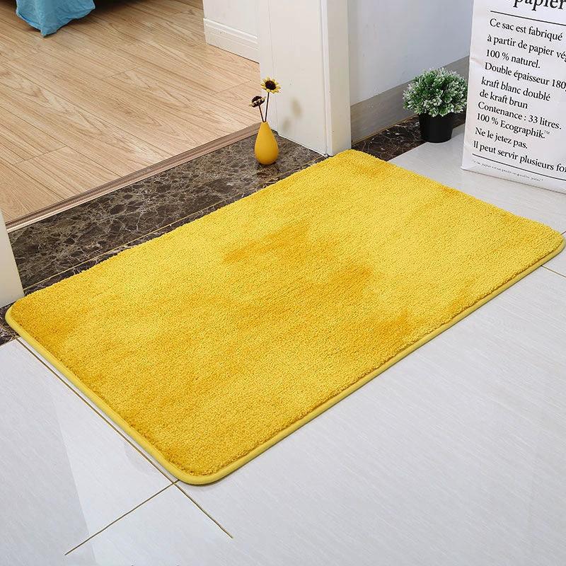 Feblilac Solid Color Tufted Bath Mat, Multiple Sizes Bath Mat, Pure Non-Slip Bath Mat by BowLift