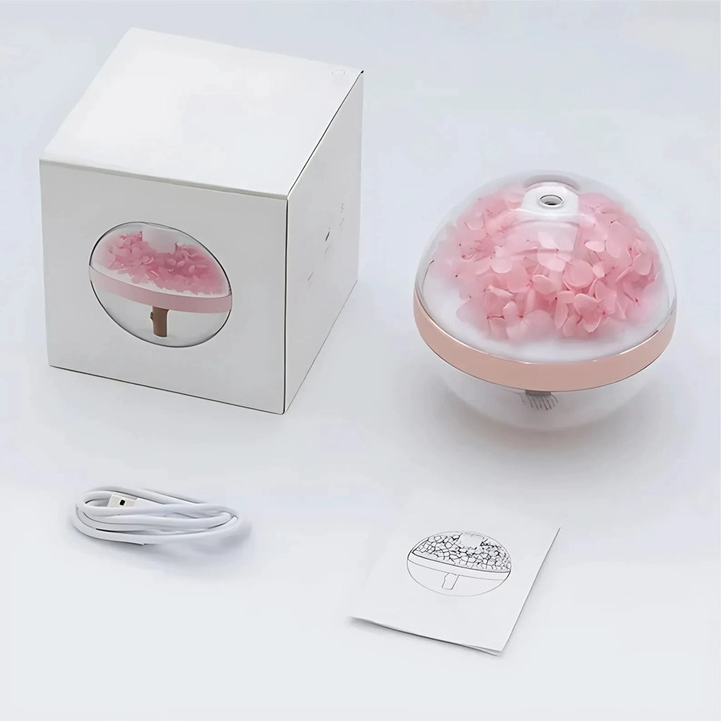 SereniGlow | Essential Oil Diffuser Humidifier – Ultrasonic Cool Mist – USB‑Rechargeable – LED Night Light for Bedroom & Nursery Bowlift by Bowlift