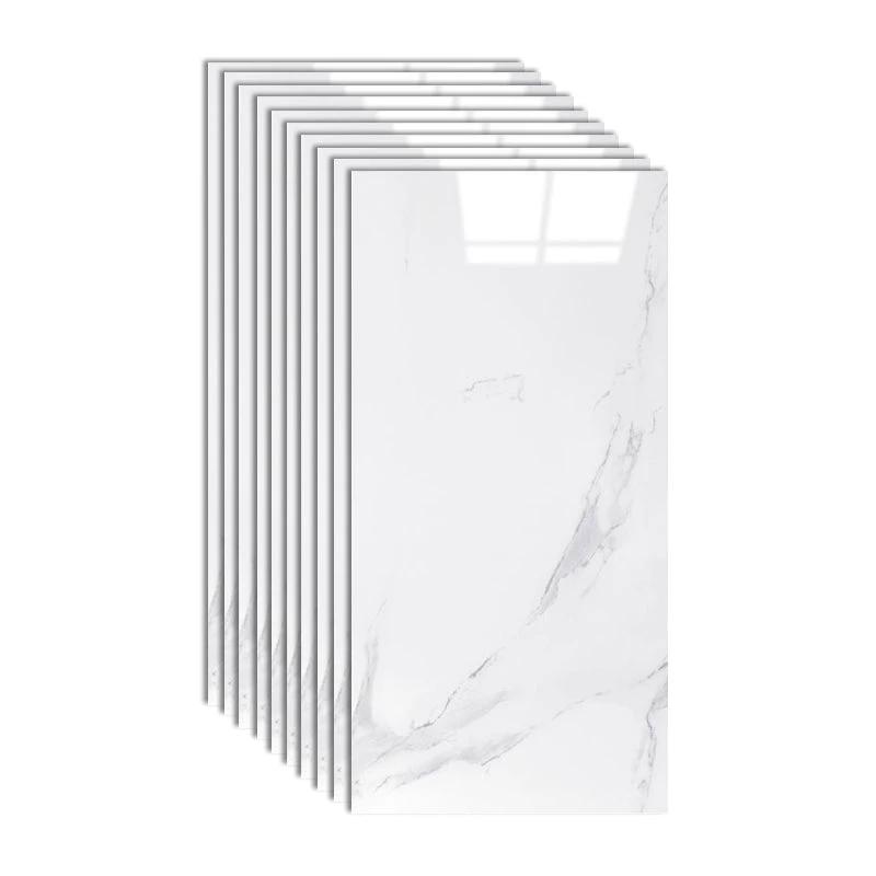Plastic Peel and Stick Wall Tile Rectangular Waterproof Peel and Stick Wall Tile by BowLift