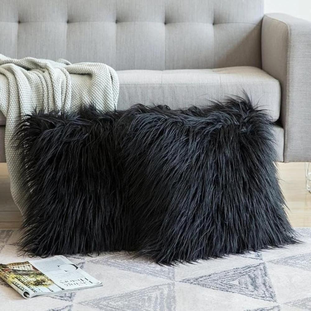 Furry Chic Cushion Cover by Casa & Beyond