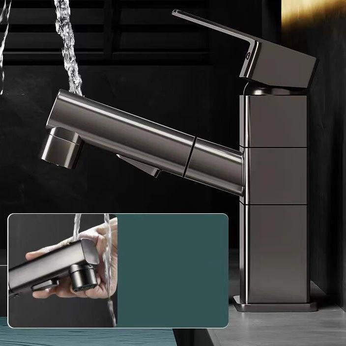 Bathroom Vessel Faucet Swivel Spout Single Handle Faucet with Pull-Out Spray Head by BowLift