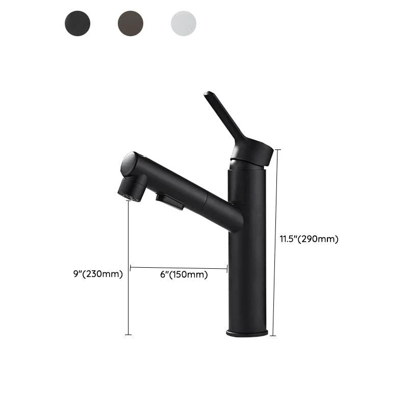 Bathroom Vessel Faucet Swivel Spout Single Handle Faucet with Pull-Out Spray Head by BowLift