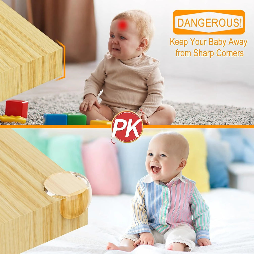 Corner Protectors for Kids, 16 Pack Pre-taped Table Corner Protectors for Baby by BowLift