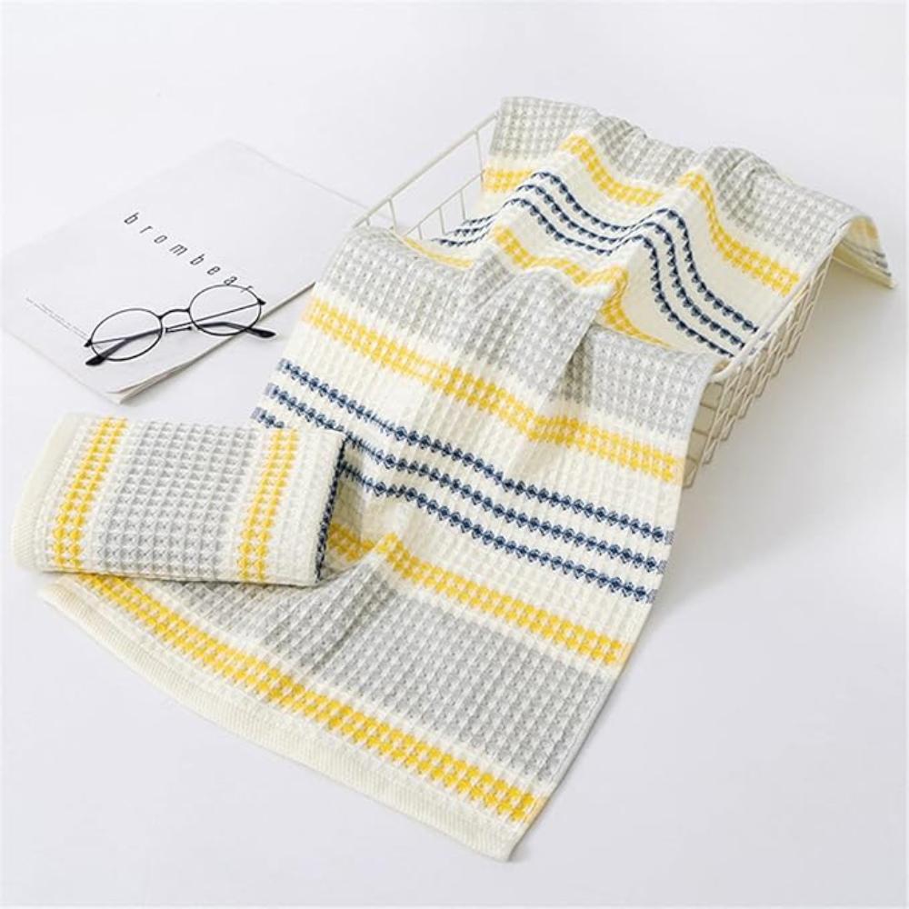 Colorblock Striped Cotton Bath Towel by Casa & Beyond