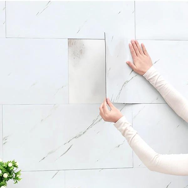 Individual Tiles Wallpaper PVC Waterproof Peel and Stick Tiles Wall Tile by BowLift