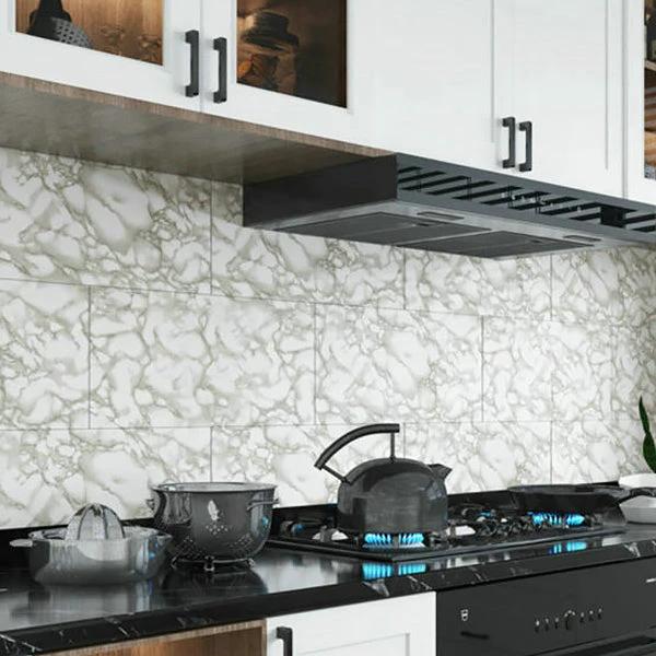 Individual Tiles Wallpaper PVC Waterproof Peel and Stick Tiles Wall Tile by BowLift