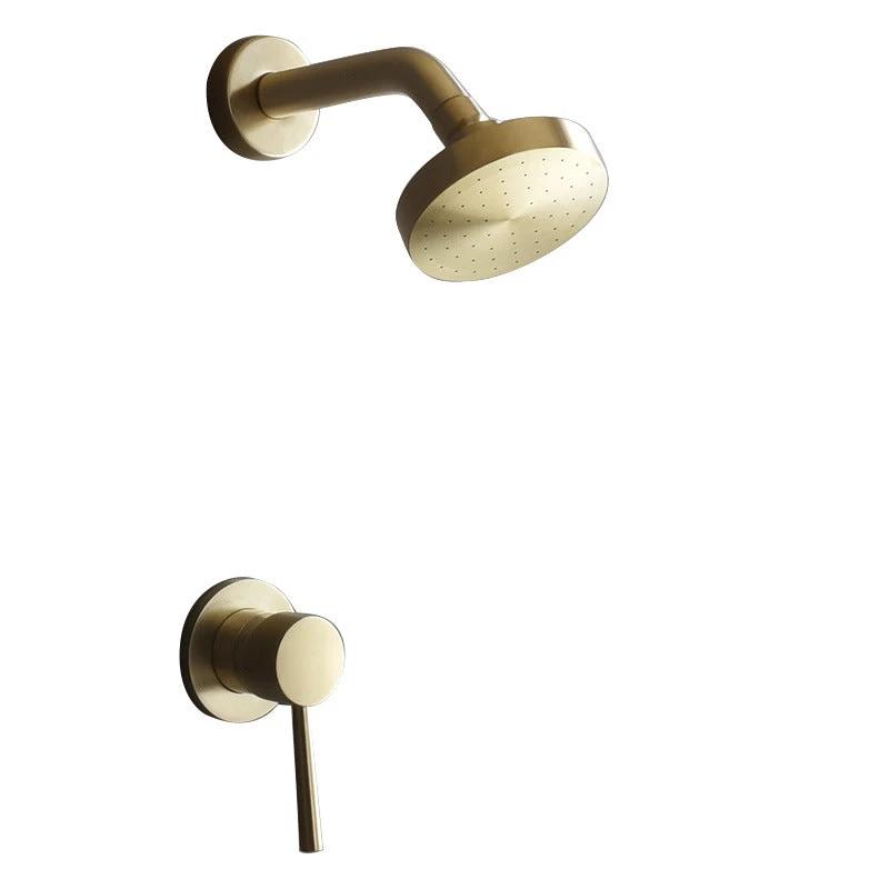 Stainless Steel Shower Combination Round Fixed Shower Head with Shower Arm by BowLift