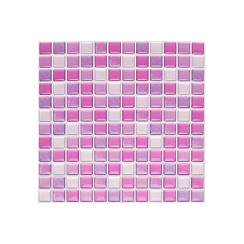 Plastic Peel & Stick Mosaic Tile Waterproof Peel & Stick Mosaic Tile with Square Shape by BowLift