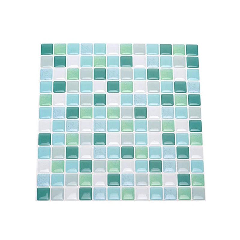 Plastic Peel & Stick Mosaic Tile Waterproof Peel & Stick Mosaic Tile with Square Shape by BowLift