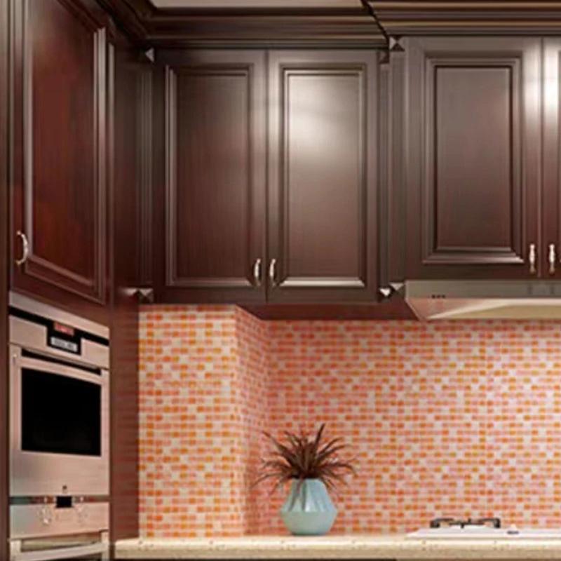 Plastic Peel & Stick Mosaic Tile Waterproof Peel & Stick Mosaic Tile with Square Shape by BowLift