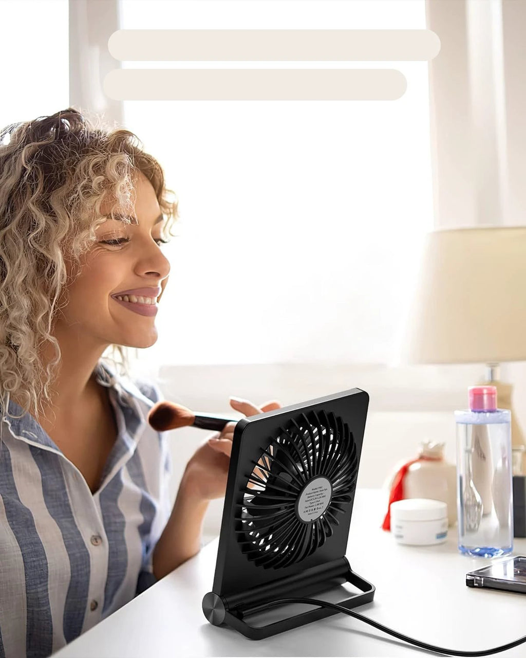 QuietBreeze - Ultra-quiet compact table fan Bowlift by Bowlift