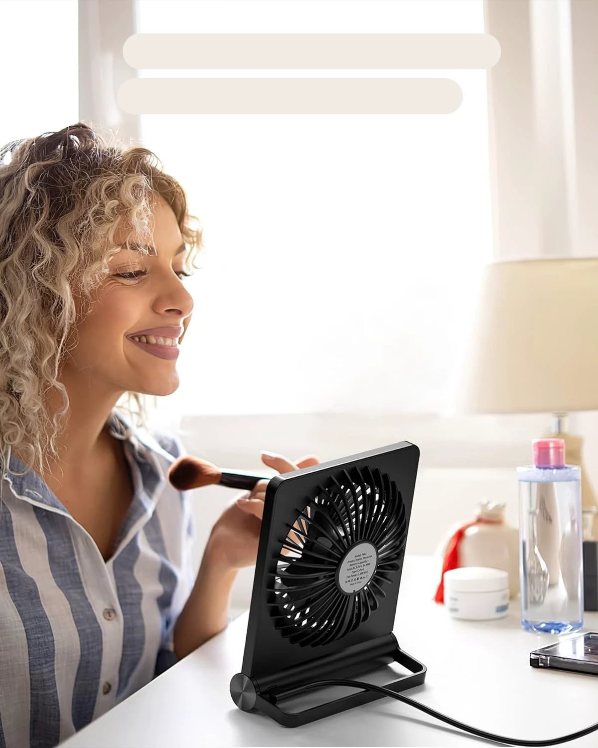 QuietBreeze - Ultra-quiet compact table fan Bowlift by Bowlift