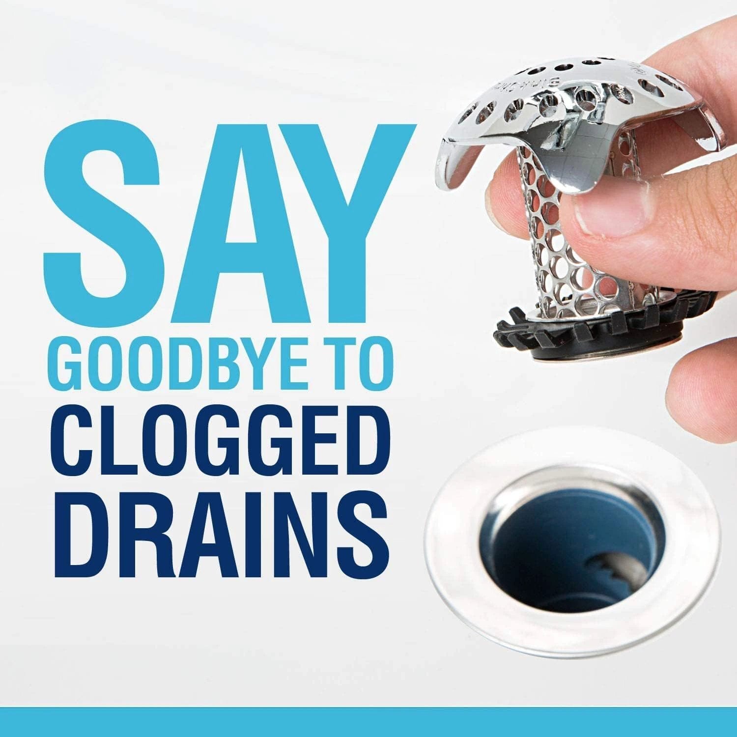 BathTub Drain Hair Catcher – Effortlessly Catches Hair Without Clogs Bowlift by Bowlift