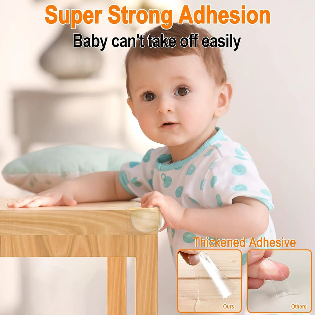 Corner Protectors for Kids, 16 Pack Pre-taped Table Corner Protectors for Baby by BowLift