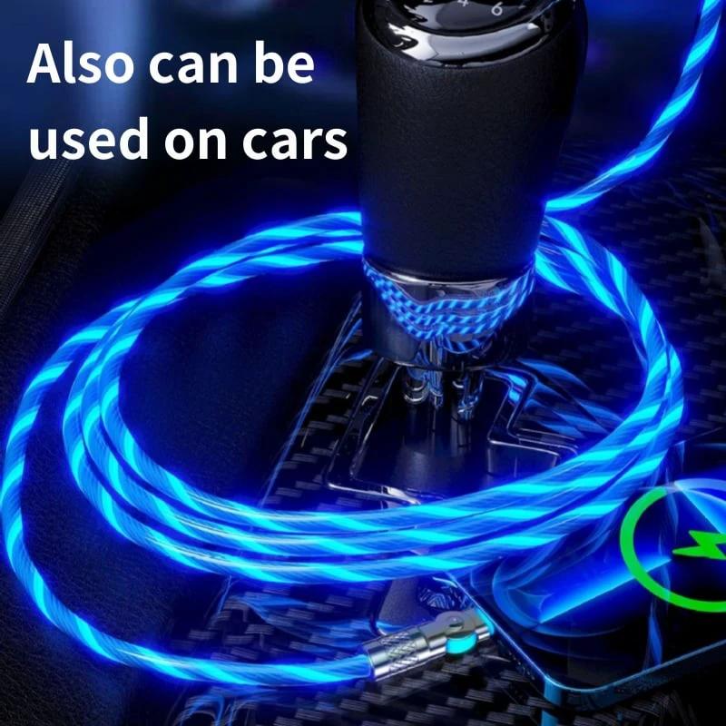 Magnetic Charging Cable | 540° Rotating Connector | Fast Charge with LED Glow by BowLift