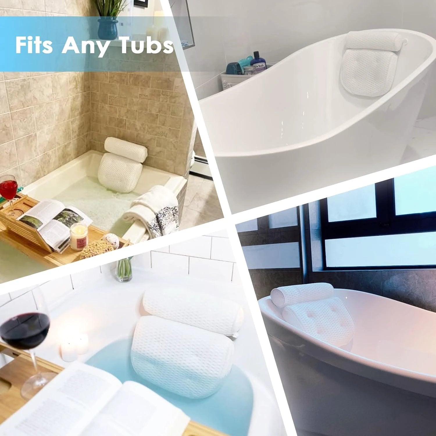 Bathtub Pillow - Enjoy Relaxed Bath Sessions Bowlift by Bowlift