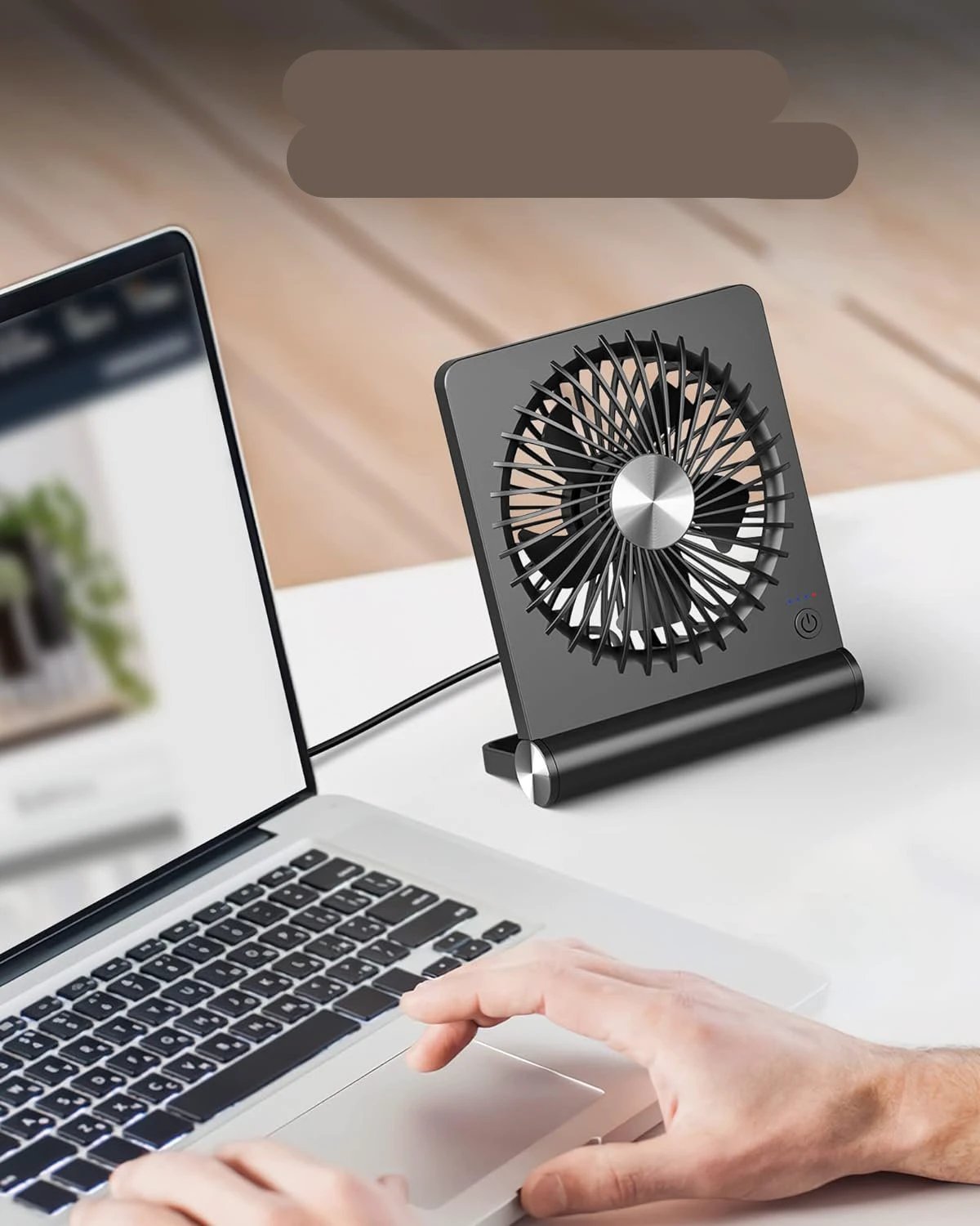 QuietBreeze - Ultra-quiet compact table fan Bowlift by Bowlift