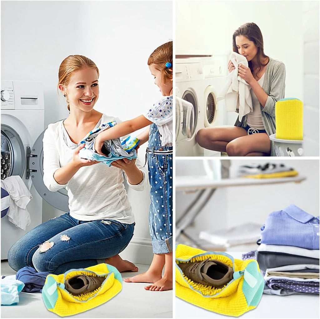 Zippered Shoe Laundry Bag - Reusable and Portable Washing Machine Shoe Washing Bag for all kind of Shoes Bowlift by Bowlift