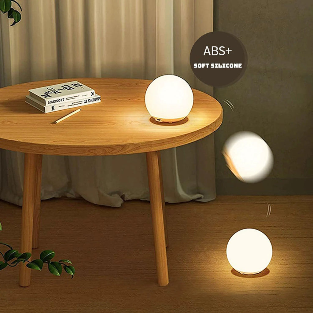 Breastfeeding Night Light | Soft BPA-Free Silicone Touch Lamp with Eye-Friendly Stepless Dimmer by BowLift