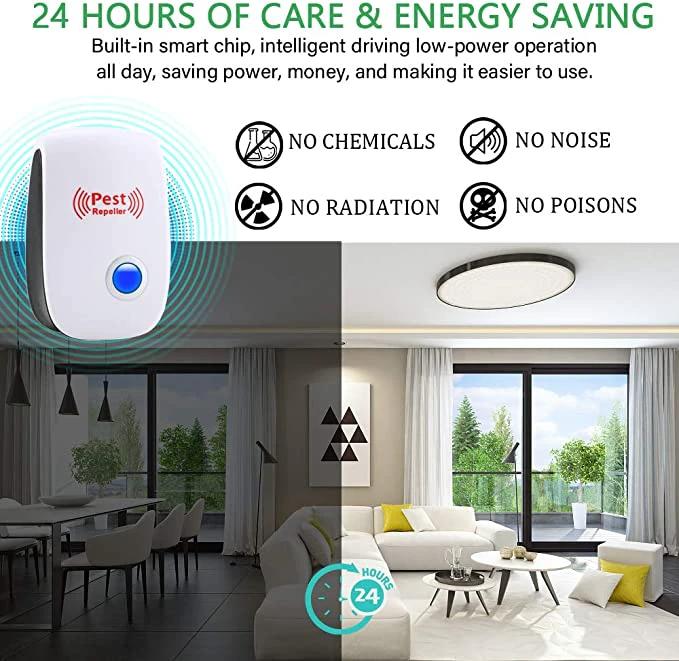 Ultrasonic Rat Repeller Device - Effective Pest Control for Rodents in 48 Hours - Safe for Home & Garden Use by BowLift