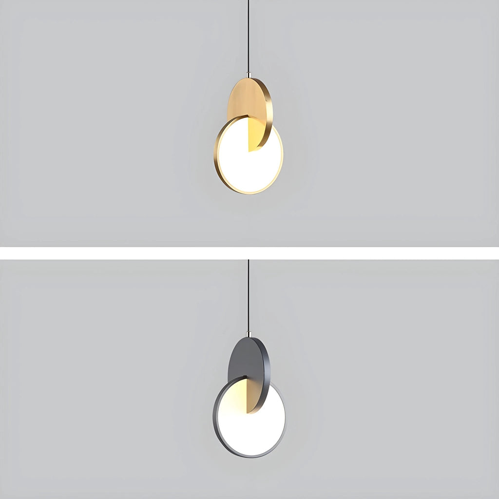 Modern Scandinavian LED Pendant Lamp with Round Frame and Warm Glow Bowlift by Bowlift