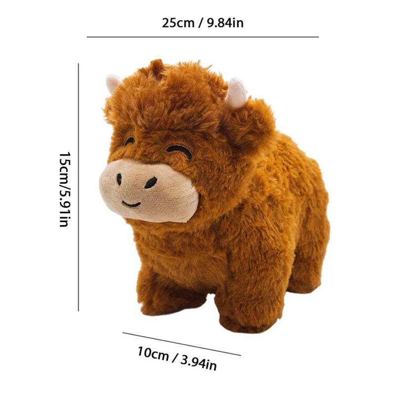 Fluffy Highland Cow Plush Toy - Adopt Highland Cow Bowlift by Bowlift