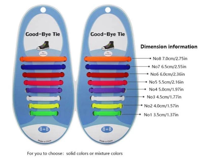 Elastic Silicone No-Tie Shoelaces by BowLift