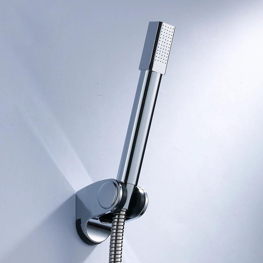 Simple Handheld Shower Head Square 304 Stainless Steel Shower Head by BowLift