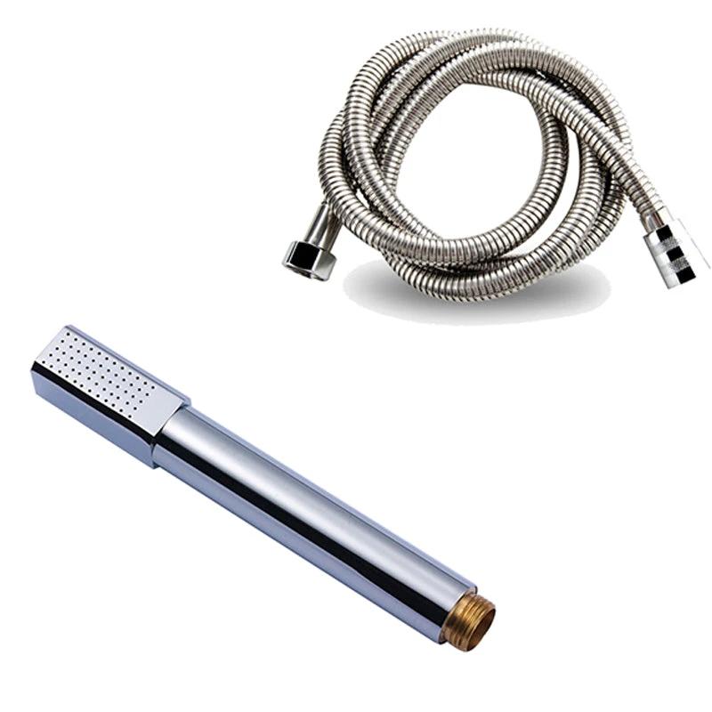 Simple Handheld Shower Head Square 304 Stainless Steel Shower Head by BowLift