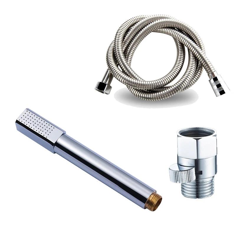 Simple Handheld Shower Head Square 304 Stainless Steel Shower Head by BowLift