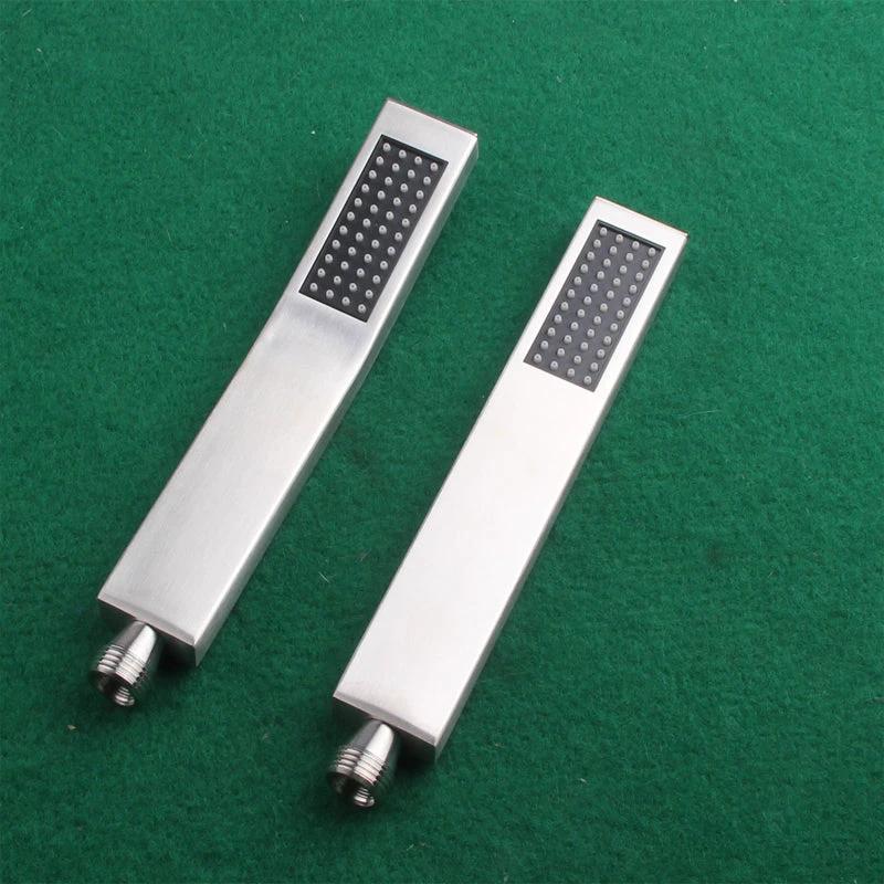 Simple Rectangle Shower Head 304 Stainless Steel Hand Shower by BowLift