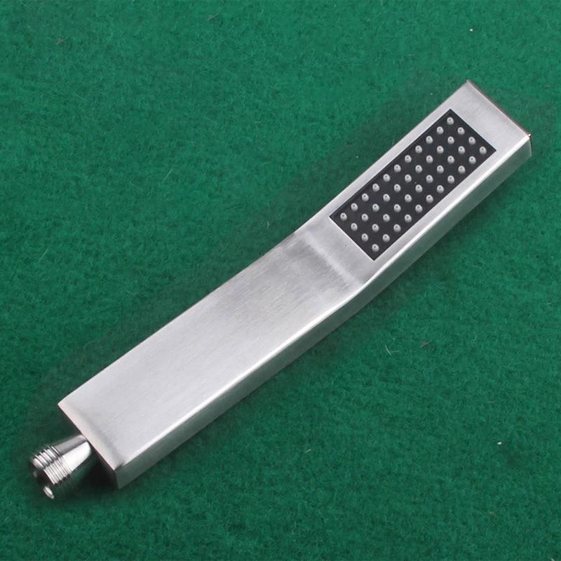Simple Rectangle Shower Head 304 Stainless Steel Hand Shower by BowLift