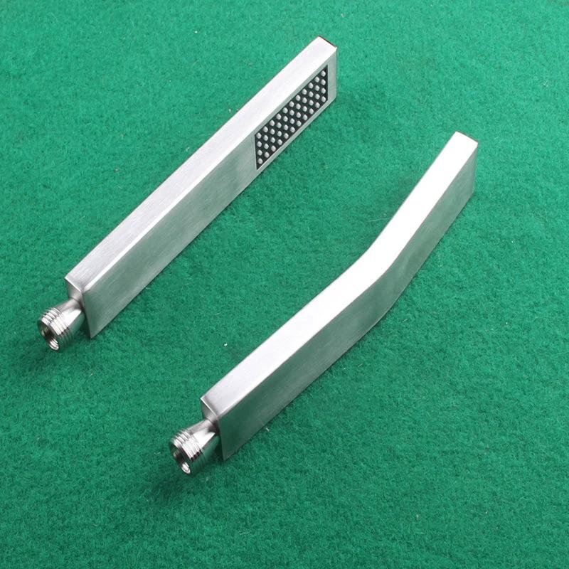 Simple Rectangle Shower Head 304 Stainless Steel Hand Shower by BowLift