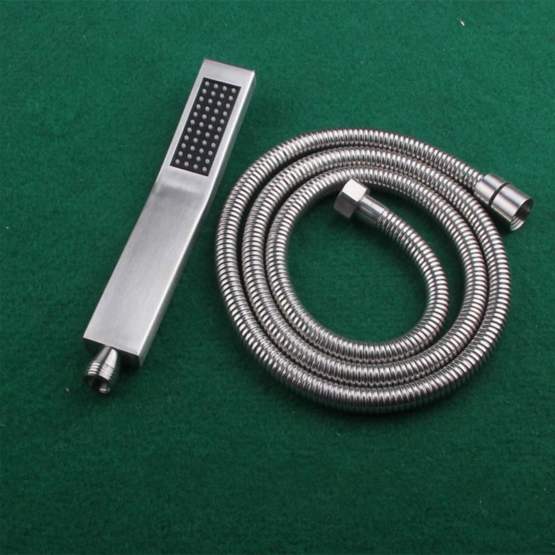 Simple Rectangle Shower Head 304 Stainless Steel Hand Shower by BowLift
