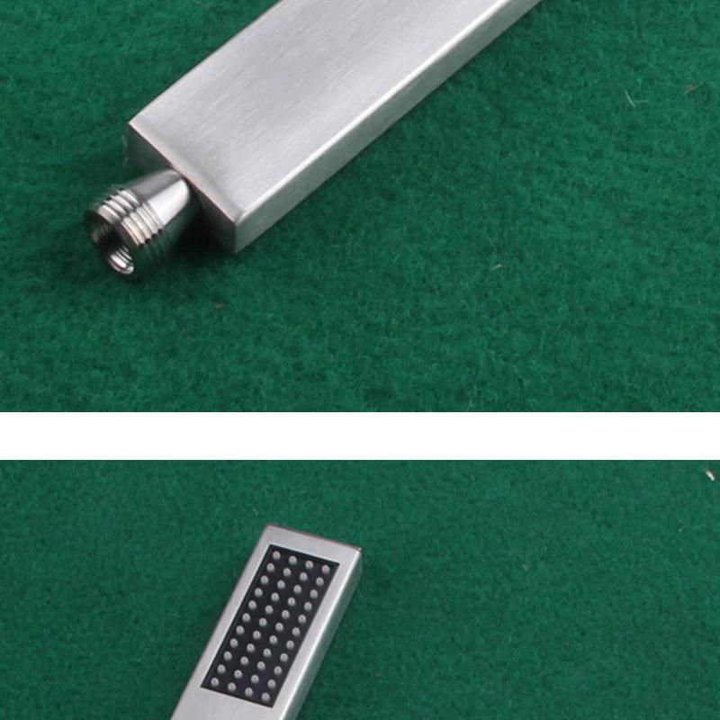Simple Rectangle Shower Head 304 Stainless Steel Hand Shower by BowLift