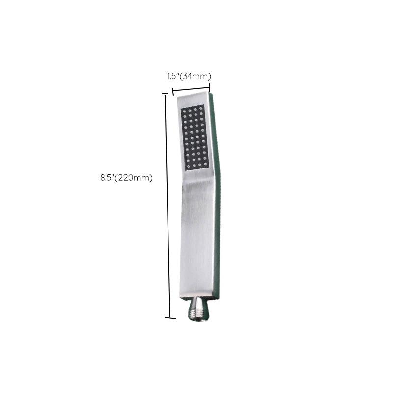 Simple Rectangle Shower Head 304 Stainless Steel Hand Shower by BowLift
