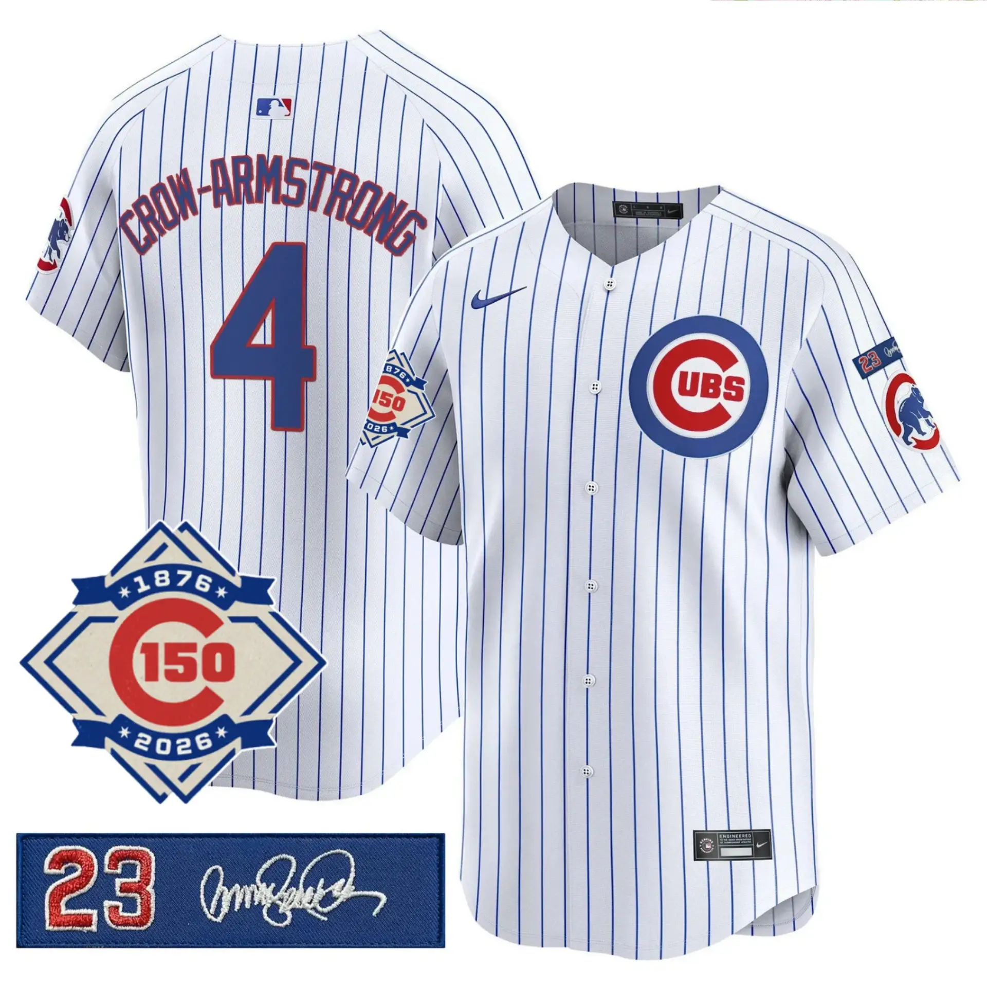 CHC Limited Jersey - 150th Anniversary & 'Ryno' Tribute Patch - All Stitched by Chicago Cubs
