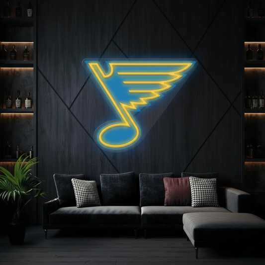 Blue Note of the St Louis blues hockey club by Neonchics Signs