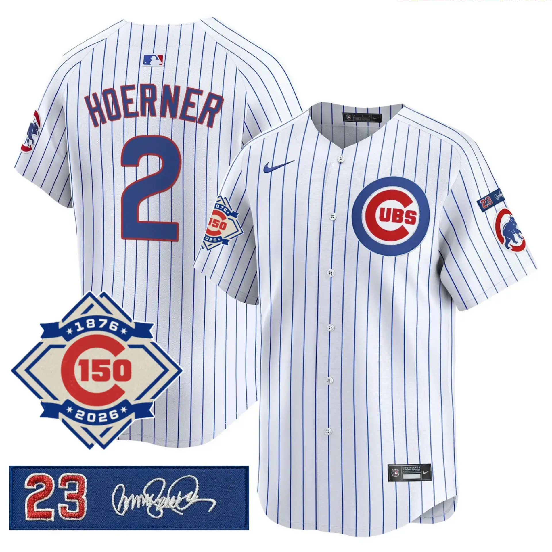 CHC Limited Jersey - 150th Anniversary & 'Ryno' Tribute Patch - All Stitched by Chicago Cubs