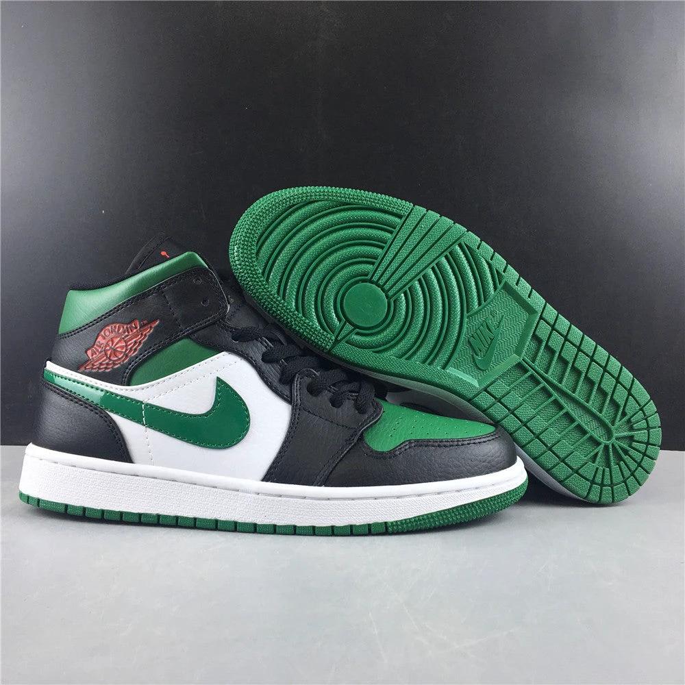 Air Jordan 1 Mid Green Toe by Air Jordan