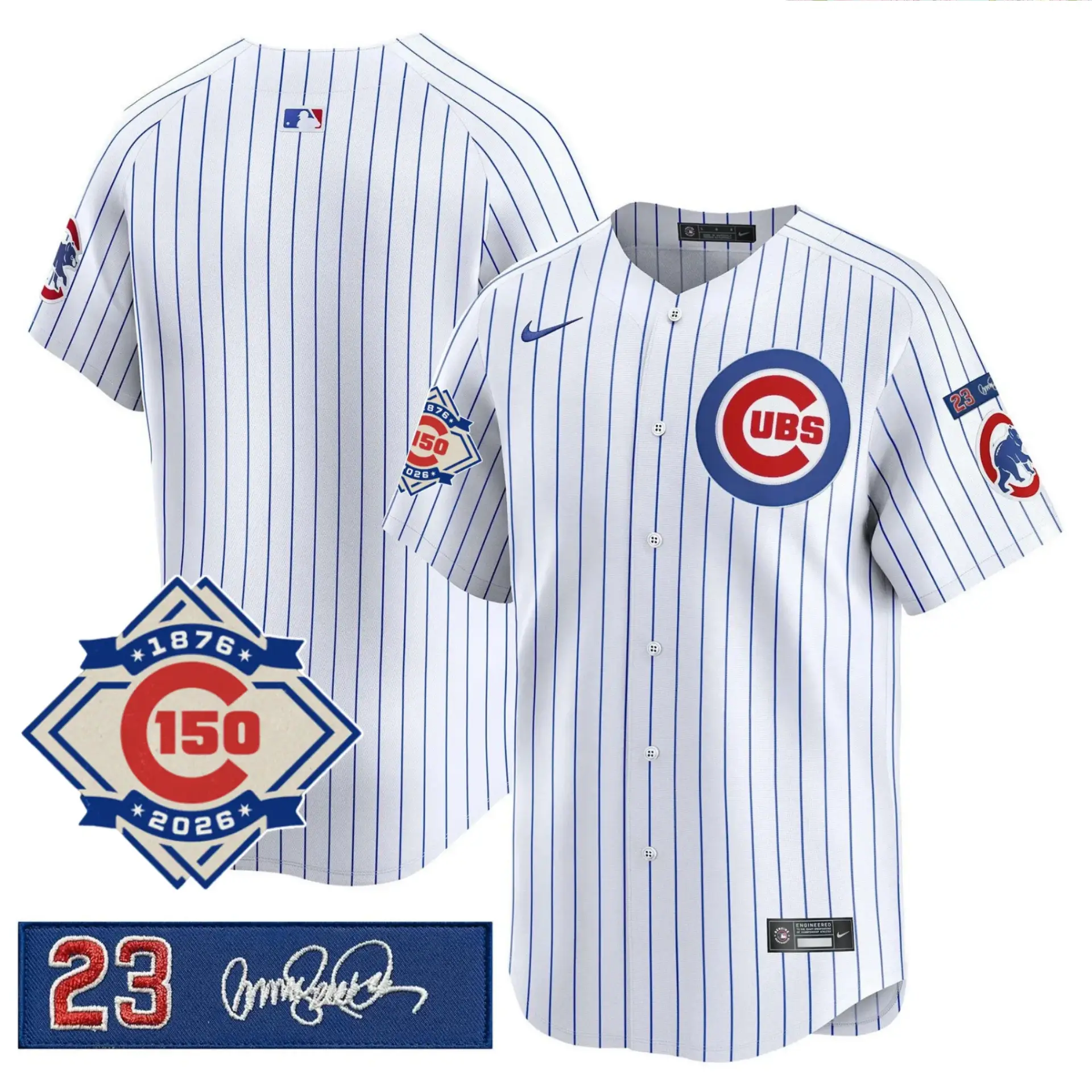 CHC Limited Jersey - 150th Anniversary & 'Ryno' Tribute Patch - All Stitched by Chicago Cubs