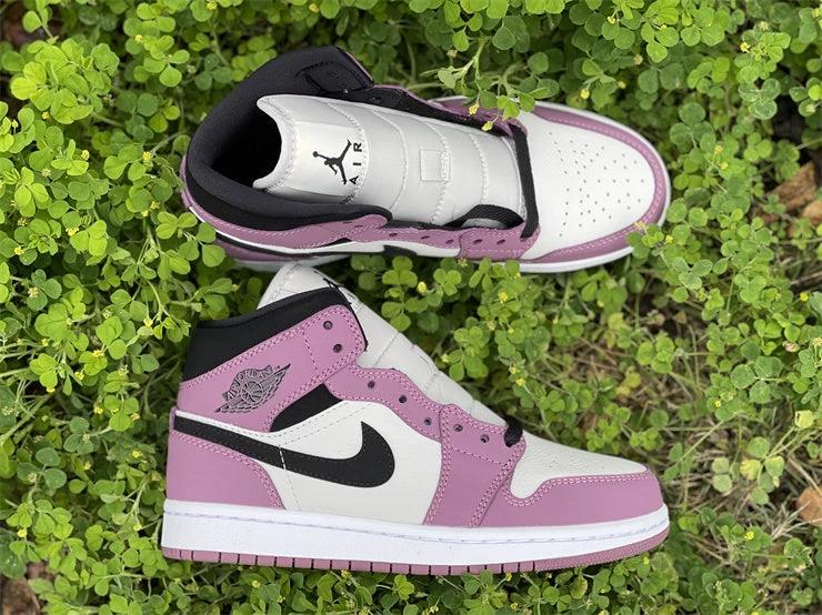 Air Jordan 1 Mid SE Light Mulberry Shoes by Air Jordan