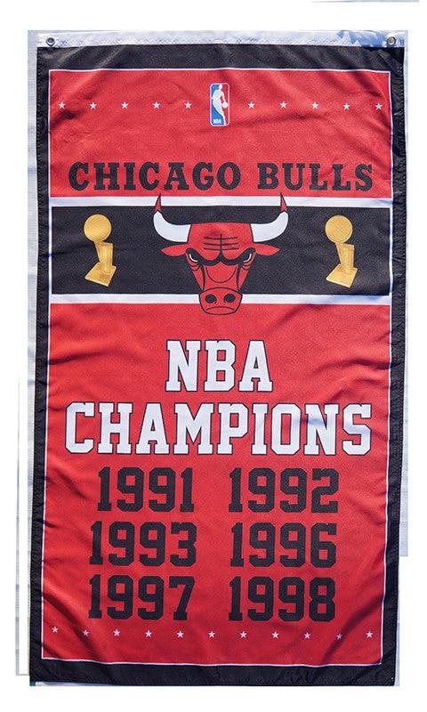 Chicago Bulls Flag-3x5FT Chicago Bull flags Banner-100% polyester by flagsshop
