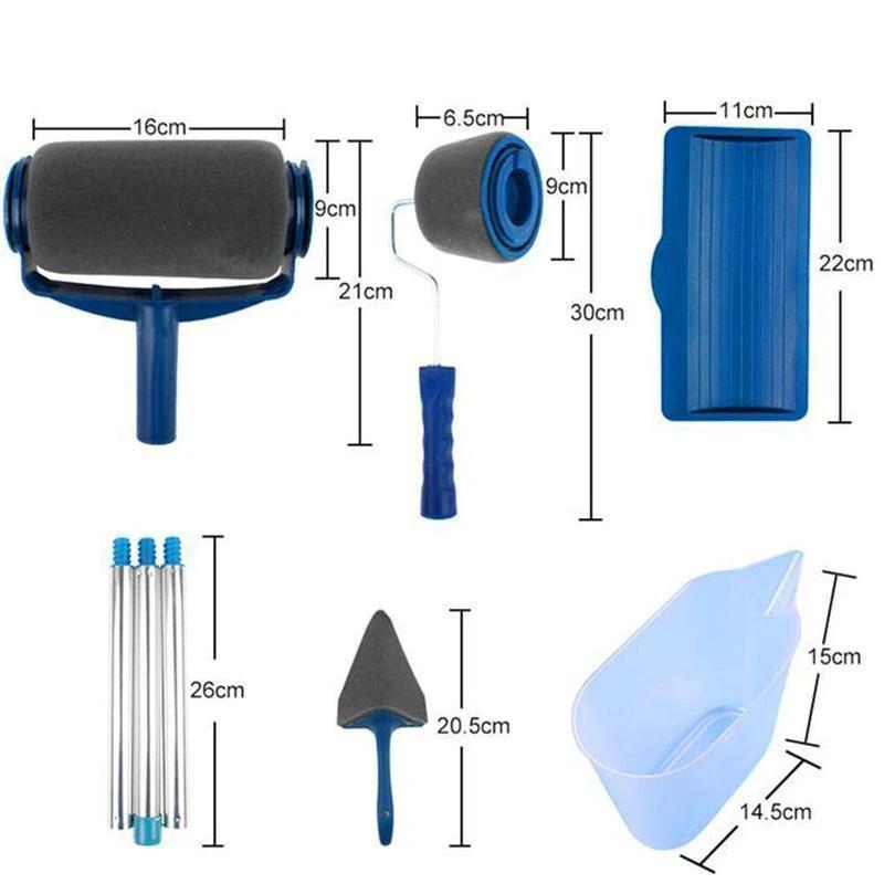Paint roller with container - 5 pieces/8 pieces by Bowlift