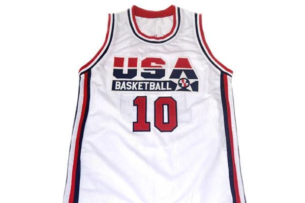 Reggie Miller Jersey #10 Team USA Basketball Navy White by My store basketball