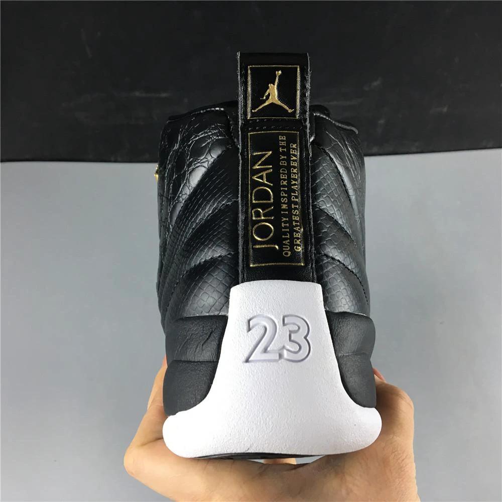Air Jordan 12 Retro Black Metallic Gold White (W) by Air Jordan